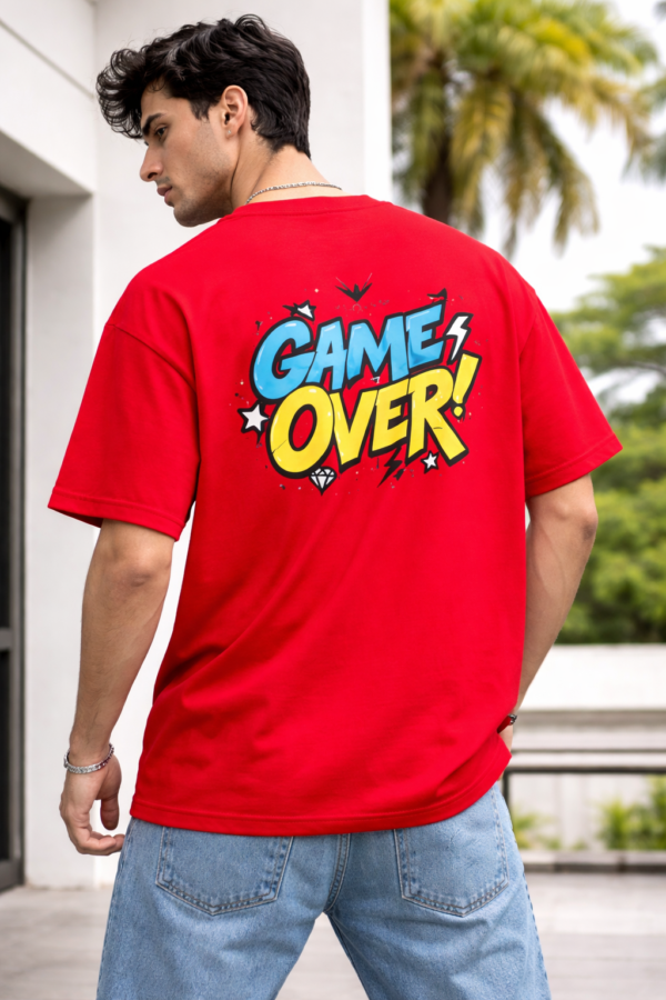 Zelquar™ 240 GSM French Terry Oversized T-Shirt – Limited Edition (Red)