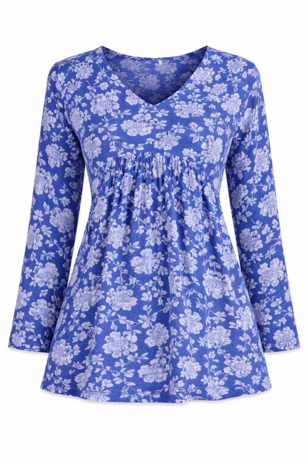 ChatGPT Image Jan 1, 2026, 05_44_15 PM ZELQUAR Blue Floral Cotton Alia Top for Women