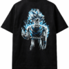 Zelquar™ Ultra Instinct Goku Oversized T-Shirt | 240 GSM French Terry Cotton | Black | Limited Edition