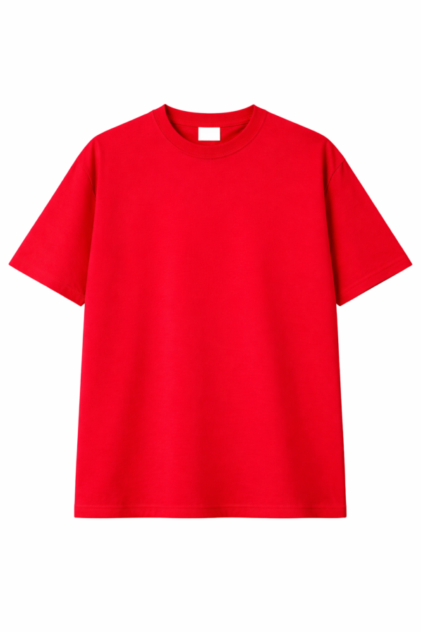 Zelquar™ 240 GSM French Terry Oversized T-Shirt – Limited Edition (Red)