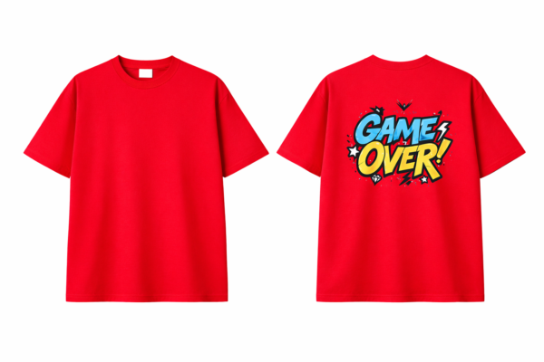 Zelquar™ 240 GSM French Terry Oversized T-Shirt – Limited Edition (Red)