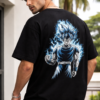 Zelquar™ Ultra Instinct Goku Oversized T-Shirt | 240 GSM French Terry Cotton | Black | Limited Edition