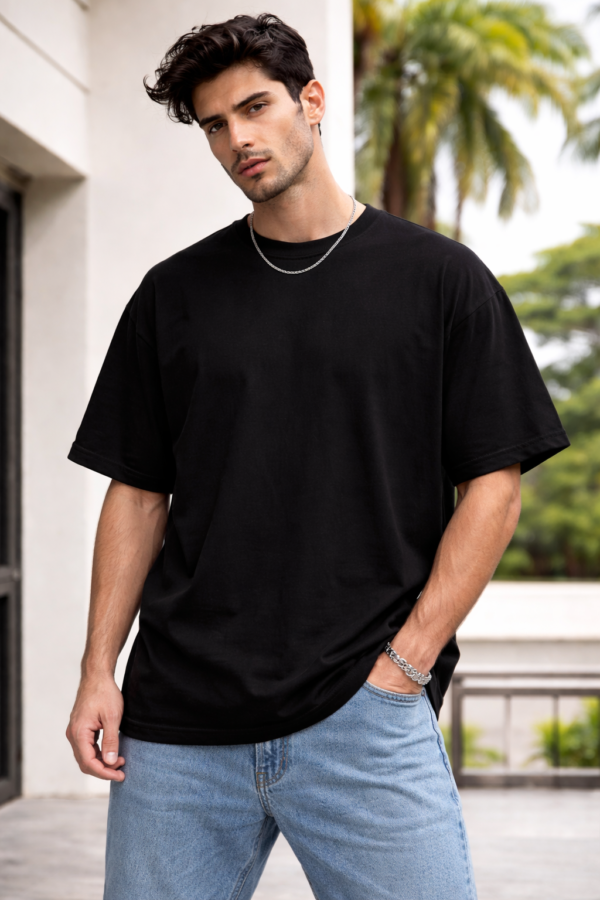 Zelquar™ Ultra Instinct Goku Oversized T-Shirt | 240 GSM French Terry Cotton | Black | Limited Edition