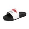 10722552505746355463_2048.jpeg ZELQUAR™ Men's Slide Sandals — White Strap with Red 'ZELOUAR' Logo & "EST. 2025"