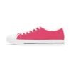 11833508471088336640_2048.jpeg ZELQUAR™ Pink 'ZELQUAR Est. 2025' Women's Low Top Sneakers — Casual Canvas Streetwear