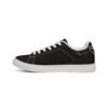 ZELQUAR™ Men's Classic Black Leather Low-Top Sneakers — Casual Everyday Comfort