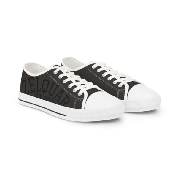 14692959786929319504_2048.jpeg ZELQUAR™ Low Top Sneakers — Classic Black Canvas Men’s Sneakers with Subtle 'ZELQUAR' Side Text