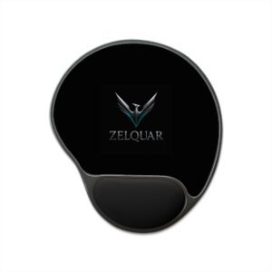 Zelquar™ Logo Ergonomic Mouse Pad with Wrist Rest — Comfortable Gaming & Office Desk Pad