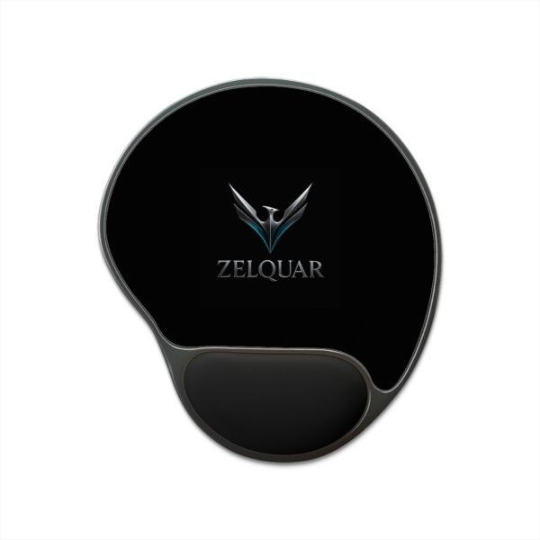 Zelquar™ Logo Ergonomic Mouse Pad with Wrist Rest — Comfortable Gaming & Office Desk Pad