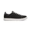 ZELQUAR™ Men's Classic Black Leather Low-Top Sneakers — Casual Everyday Comfort