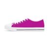 15786563336848048157_2048.jpeg ZELQUAR™ Fuchsia Low Top Sneakers — Women's Casual Canvas Shoes with 'ZELQUAR EST. 2025' Design