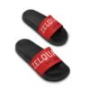 15809323080982874742_2048.jpeg ZELQUAR™ Men's Slide Sandals – Bold Red 'ZELQUAR' Strap, EST. 2025 Casual Pool & Beach Slides