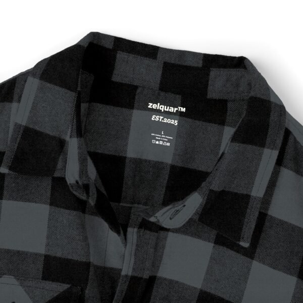 16206278508941146260_2048.jpeg ZELQUAR™ Black & Gray Buffalo Plaid Flannel Shirt