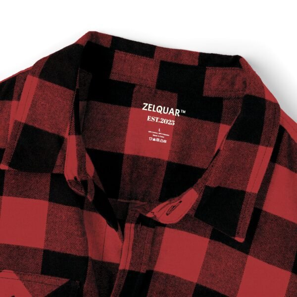 ZELQUAR™ Signature Men's Flannel Shirt (Red/Black)