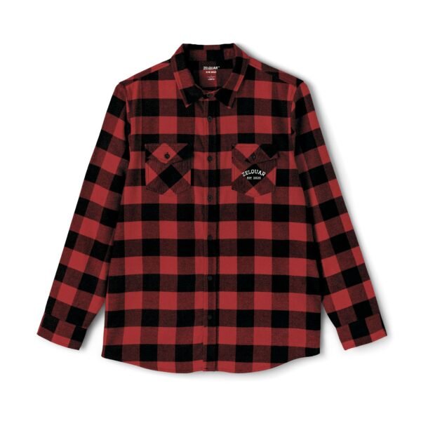 ZELQUAR™ Signature Men's Flannel Shirt (Red/Black)
