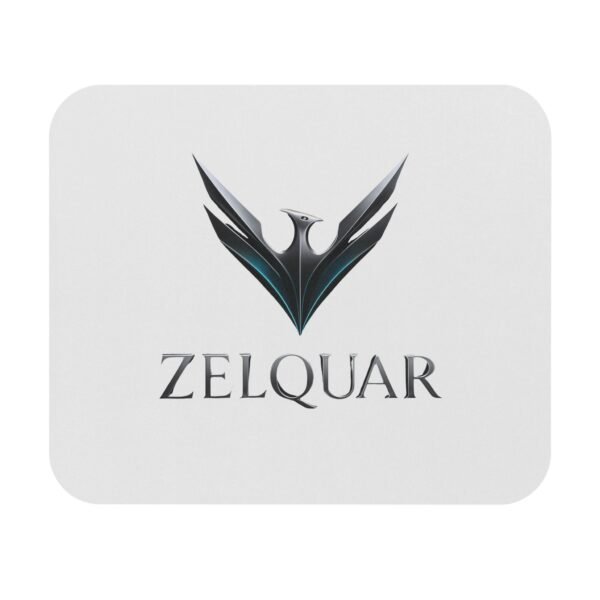 2226945942341016408_2048.jpeg Zelquar Logo Gaming Mouse Pad — Sleek Metallic Emblem Rectangle
