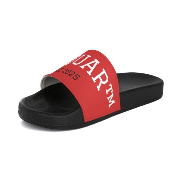 2412035155465433528_2048.jpeg ZELQUAR™ Men's Slide Sandals – Bold Red 'ZELQUAR' Strap, EST. 2025 Casual Pool & Beach Slides