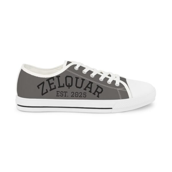2466504074341564005_2048.jpeg ZELQUAR™ Canvas Low Top Sneakers — "ZELQUAR EST. 1995" Retro Gray