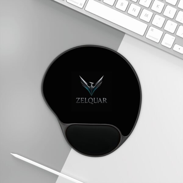 Zelquar™ Logo Ergonomic Mouse Pad with Wrist Rest — Comfortable Gaming & Office Desk Pad