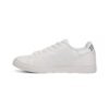 Men's White Leather Low-Top Sneakers — Classic Minimalist Casual Shoes