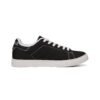 ZELQUAR™ Men's Classic Black Leather Low-Top Sneakers — Casual Everyday Comfort