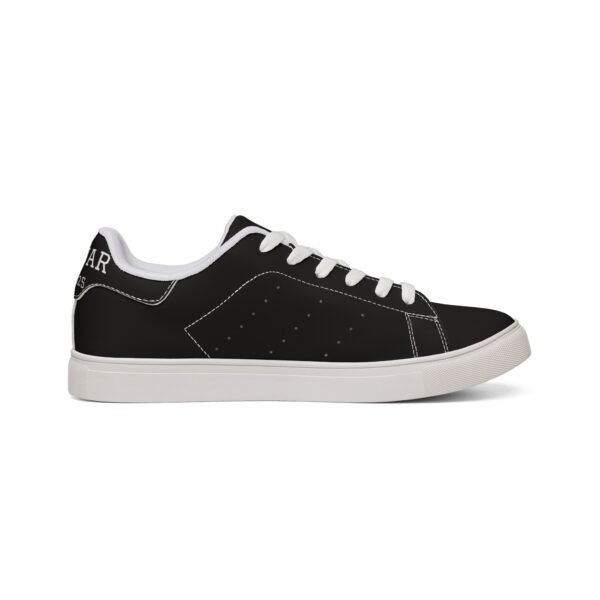 ZELQUAR™ Men's Classic Black Leather Low-Top Sneakers — Casual Everyday Comfort