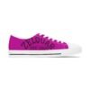 9508308917294157230_2048.jpeg ZELQUAR™ Fuchsia Low Top Sneakers — Women's Casual Canvas Shoes with 'ZELQUAR EST. 2025' Design