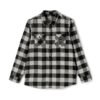 ZELQUAR™ Black & White Buffalo Plaid Flannel Shirt
