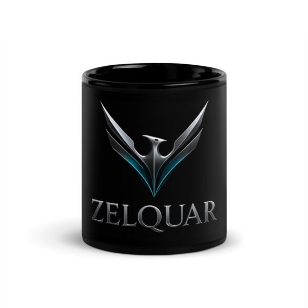 ZELQUAR™ Signature Black Glossy Mug
