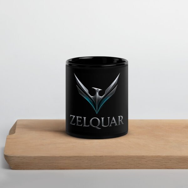 ZELQUAR™ Signature Black Glossy Mug