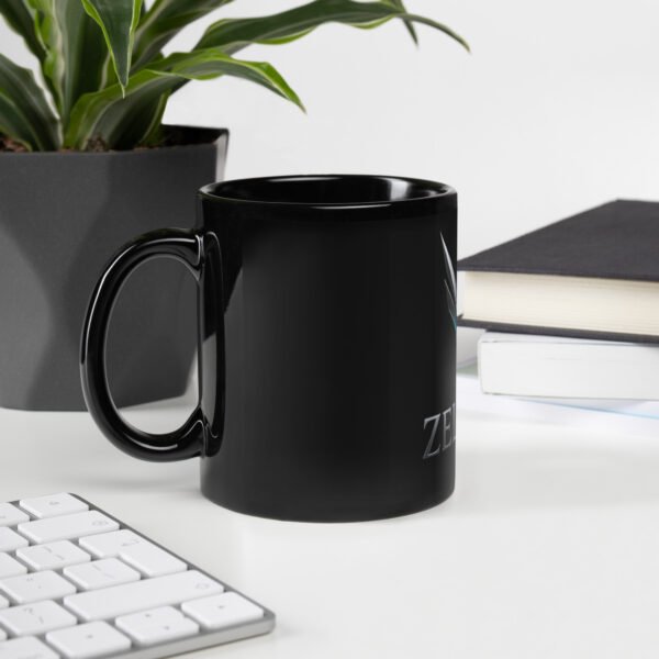 ZELQUAR™ Signature Black Glossy Mug