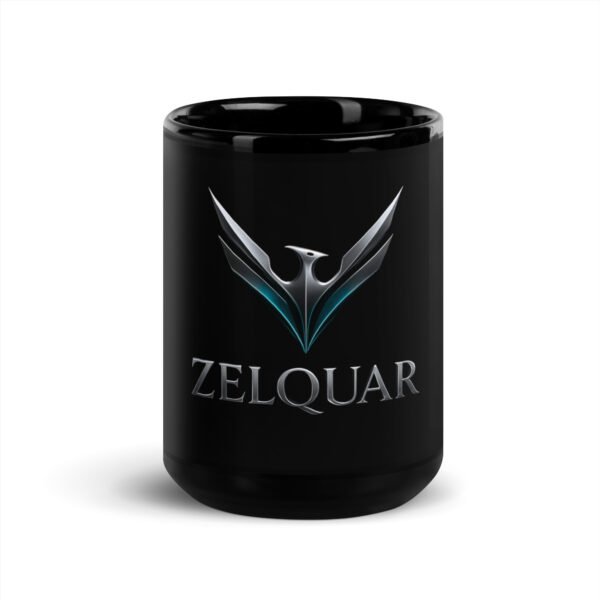 ZELQUAR™ Signature Black Glossy Mug