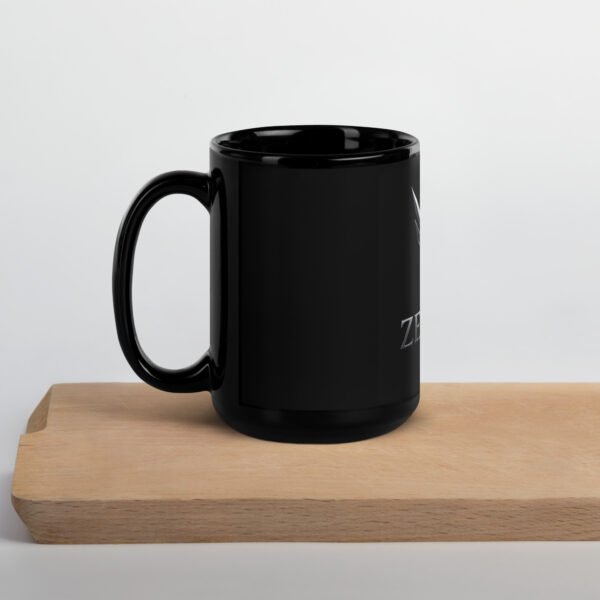 ZELQUAR™ Signature Black Glossy Mug