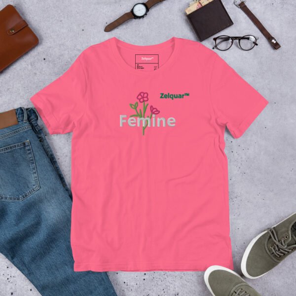 unisex-staple-t-shirt-charity-pink-front-6a0829ddf1a90.jpg Zelquar Femine Women's t-shirt