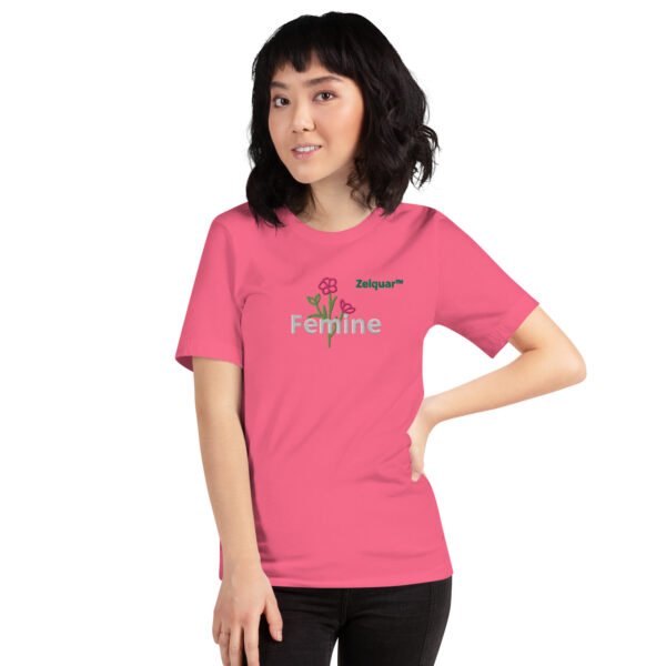 unisex-staple-t-shirt-charity-pink-front-6a0829de00005.jpg Zelquar Femine Women's t-shirt