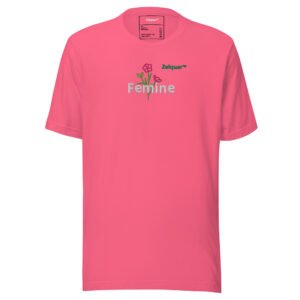 unisex-staple-t-shirt-charity-pink-front-6a0829de01c61.jpg Zelquar Femine Women's t-shirt