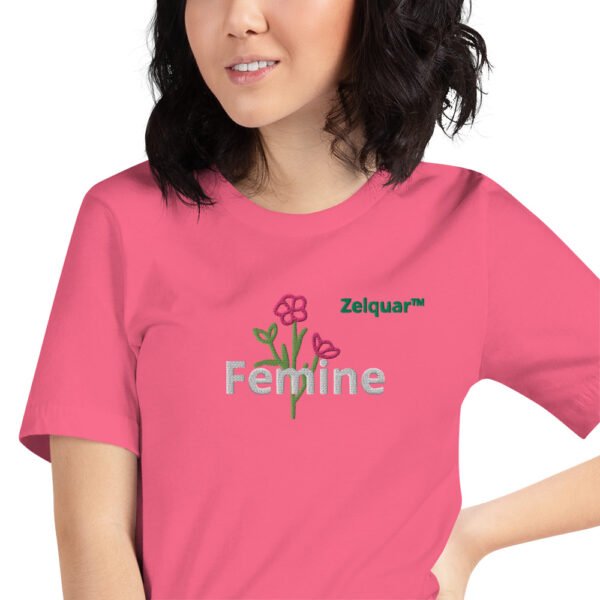 unisex-staple-t-shirt-charity-pink-zoomed-in-6a0829de00845.jpg Zelquar Femine Women's t-shirt