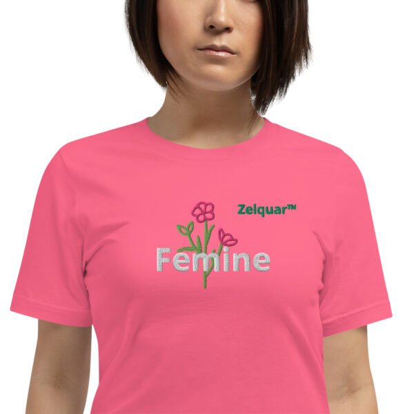 unisex-staple-t-shirt-charity-pink-zoomed-in-6a0829de01054.jpg Zelquar Femine Women's t-shirt