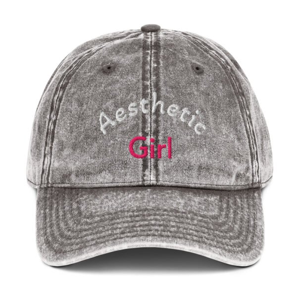 vintage-cap-charcoal-grey-front-6a0594c534e03.jpg Women's Vintage Cotton Twill Cap zelquar™