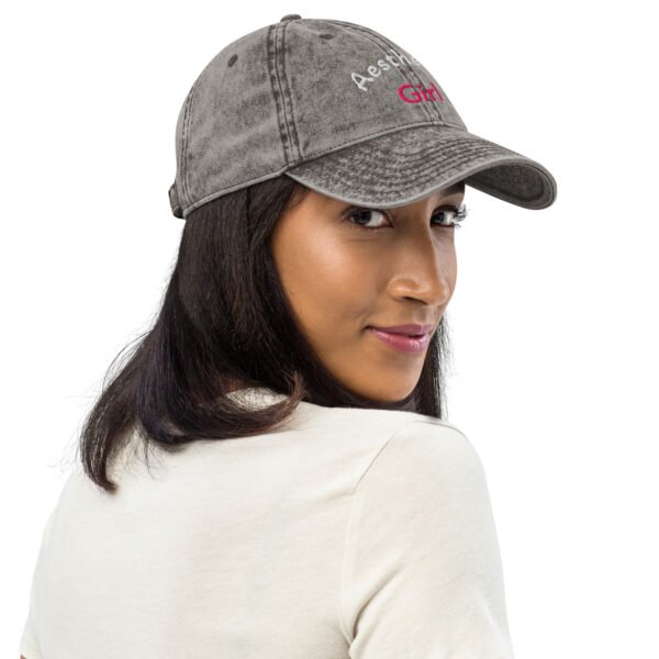 vintage-cap-charcoal-grey-right-front-6a0594c537ee5.jpg Women's Vintage Cotton Twill Cap zelquar™