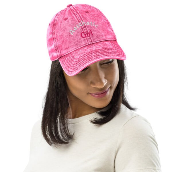 vintage-cap-pink-front-6a0594c5377d3.jpg Women's Vintage Cotton Twill Cap zelquar™