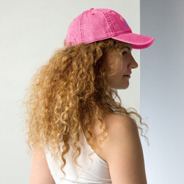 vintage-cap-pink-right-back-6a04d2d6c4119.jpg Zelquar™ Women's Vintage Cotton Twill Cap