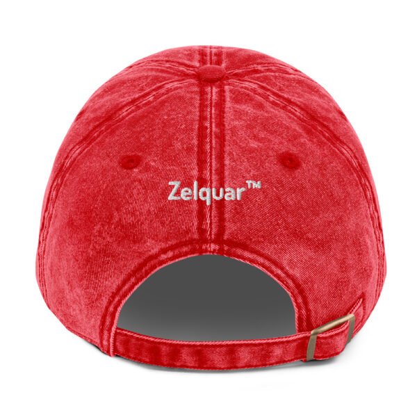 vintage-cap-red-back-6a081bf1a43cf.jpg Zelquar™ Men's Vintage Cotton Twill Cap