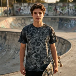 ZELQUAR™ Essential Tie-Dye Premium Cotton T-Shirt | Minimal Streetwear Tee