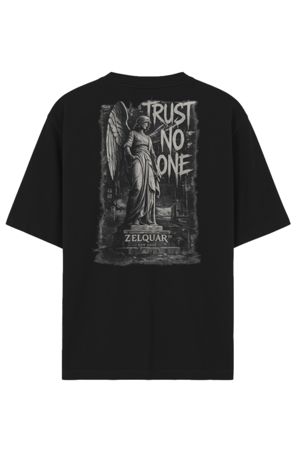 ZELQUAR™ TRUST NO ONE Heavyweight Oversized T-Shirt | 7.5 oz Premium Streetwear Tee