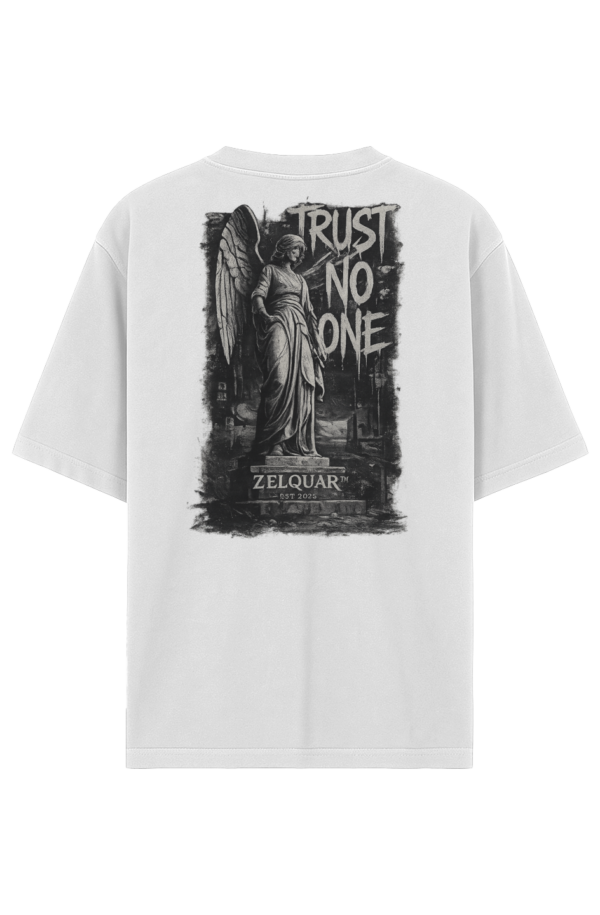 ZELQUAR™ TRUST NO ONE Heavyweight Oversized T-Shirt | 7.5 oz Premium Streetwear Tee