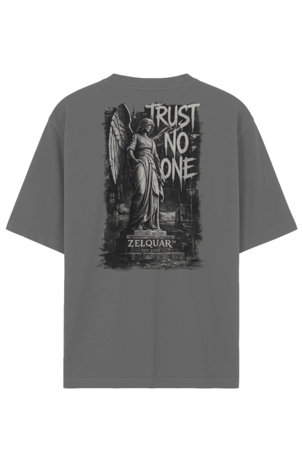 ZELQUAR™ TRUST NO ONE Heavyweight Oversized T-Shirt | 7.5 oz Premium Streetwear Tee