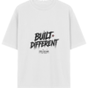ZELQUAR™ Built Different Heavyweight Oversized T-Shirt| 7.5 oz Premium Streetwear Tee