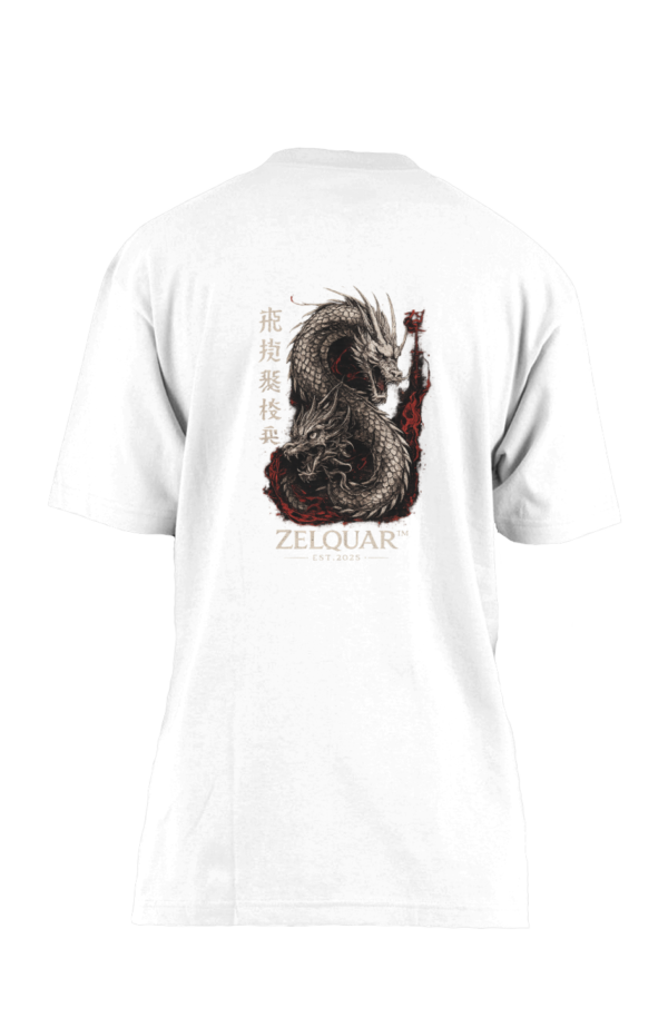 ZELQUAR™ Dragon Legacy 7.5 oz Heavyweight Oversized Streetwear T-Shirt