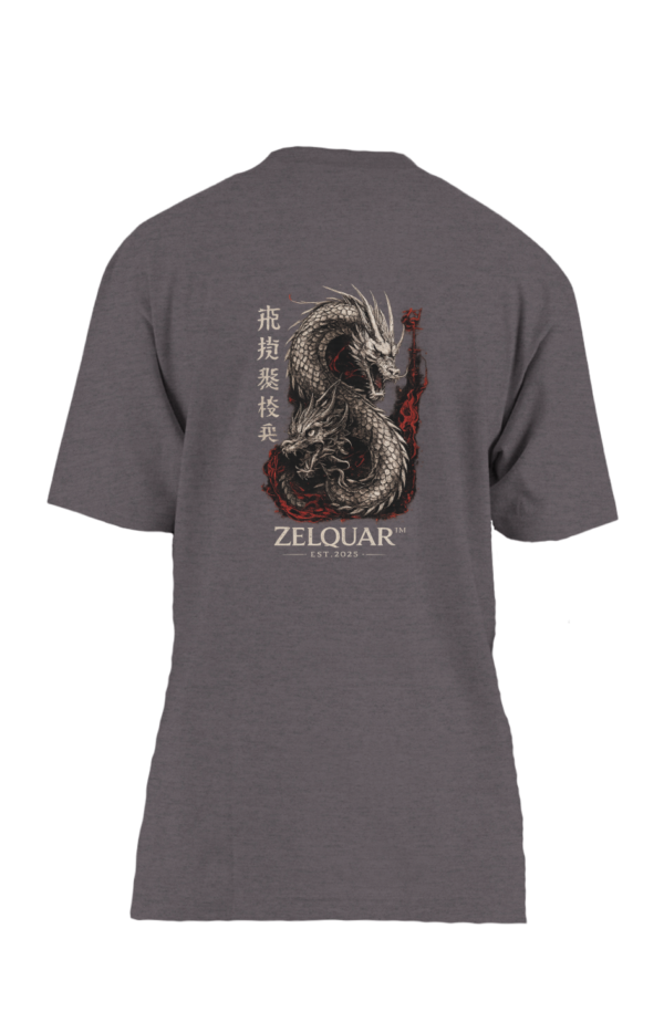 ZELQUAR™ Dragon Legacy 7.5 oz Heavyweight Oversized Streetwear T-Shirt